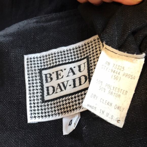 Beau David Vintage Tailored Wrap Dress- Sz 4 - Picture 7 of 8